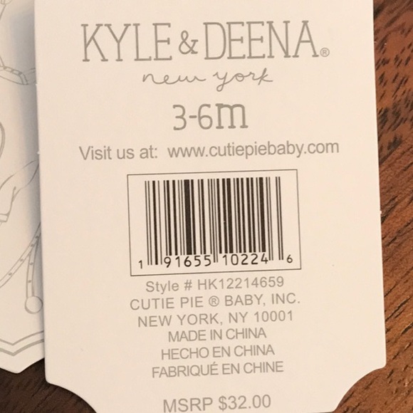 KYLE & DEENA 3-6 MONTHS 100% SOFT COTTON SET SLEEPER CAP TOP BOTTOM BIB SOCKS - Picture 7 of 7